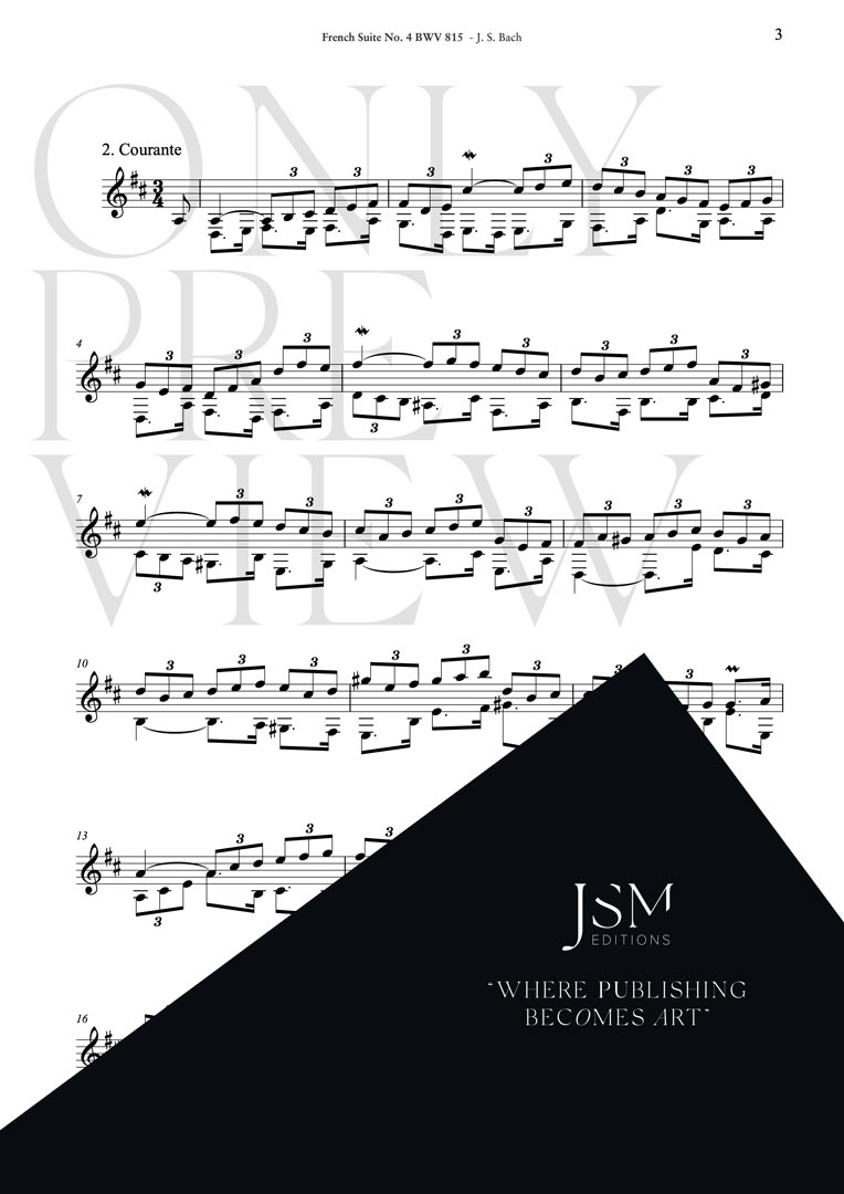 French Suite No. 4 (BWV 815) - Image 4
